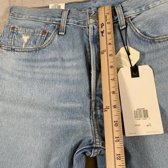 BEAUTIFUL ✨ Levis 501 Skinny Jeans Womens 30x28 High Rise Button Fly Denim - Picture 7 of 13